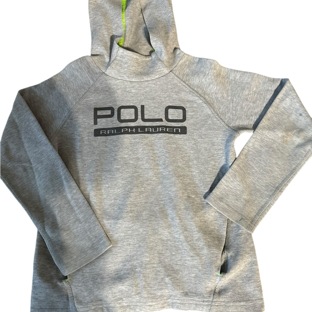 Polo Ralph Lauren Boys Performance Hoodie Gray Size 7 - Picture 3 of 9